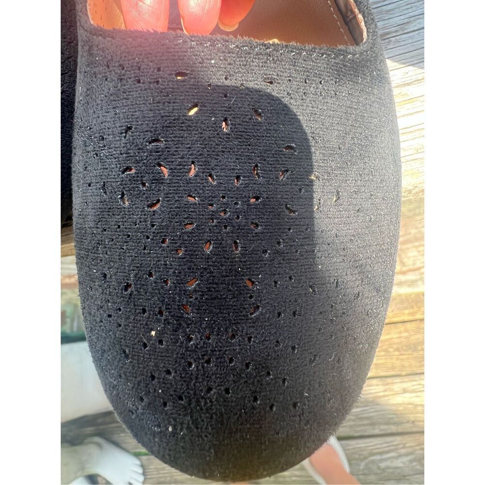 No Brand Black Faux Suede Mules Sz 42 (11.5) NIB - Picture 7 of 8
