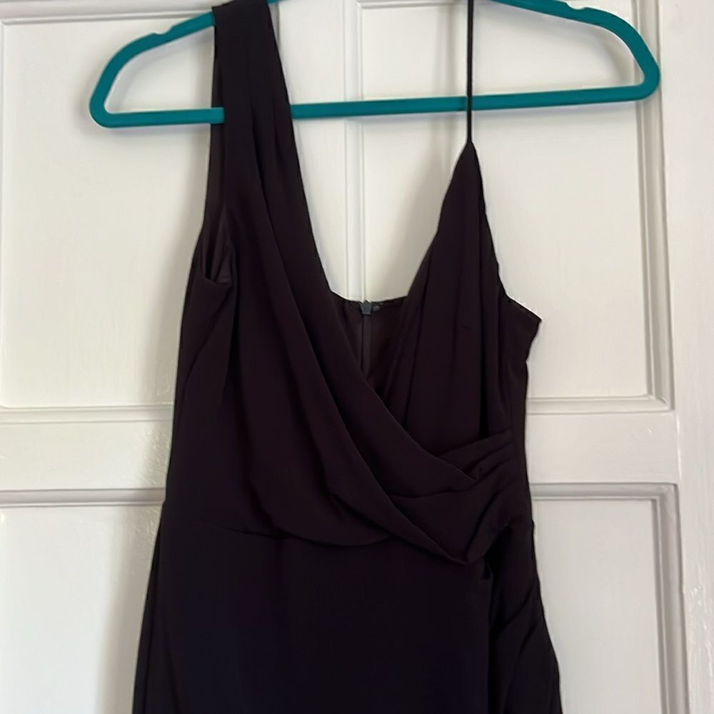 Nicole Miller Atelier black LBD asymmetrical - Picture 2 of 5