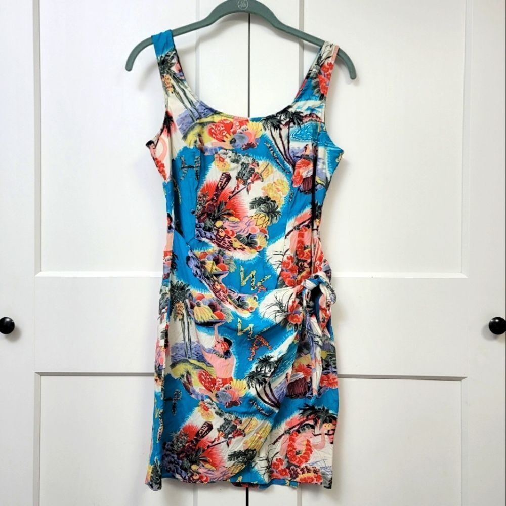 Rampage Blue Sheath Mini Dress Resort Wear,  Size 7