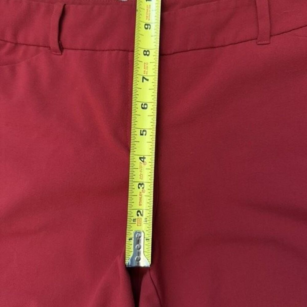 New York & Company Women's Stretch Mid Rise Bootcut Dress Pants Red Size 10 - Picture 9 of 10