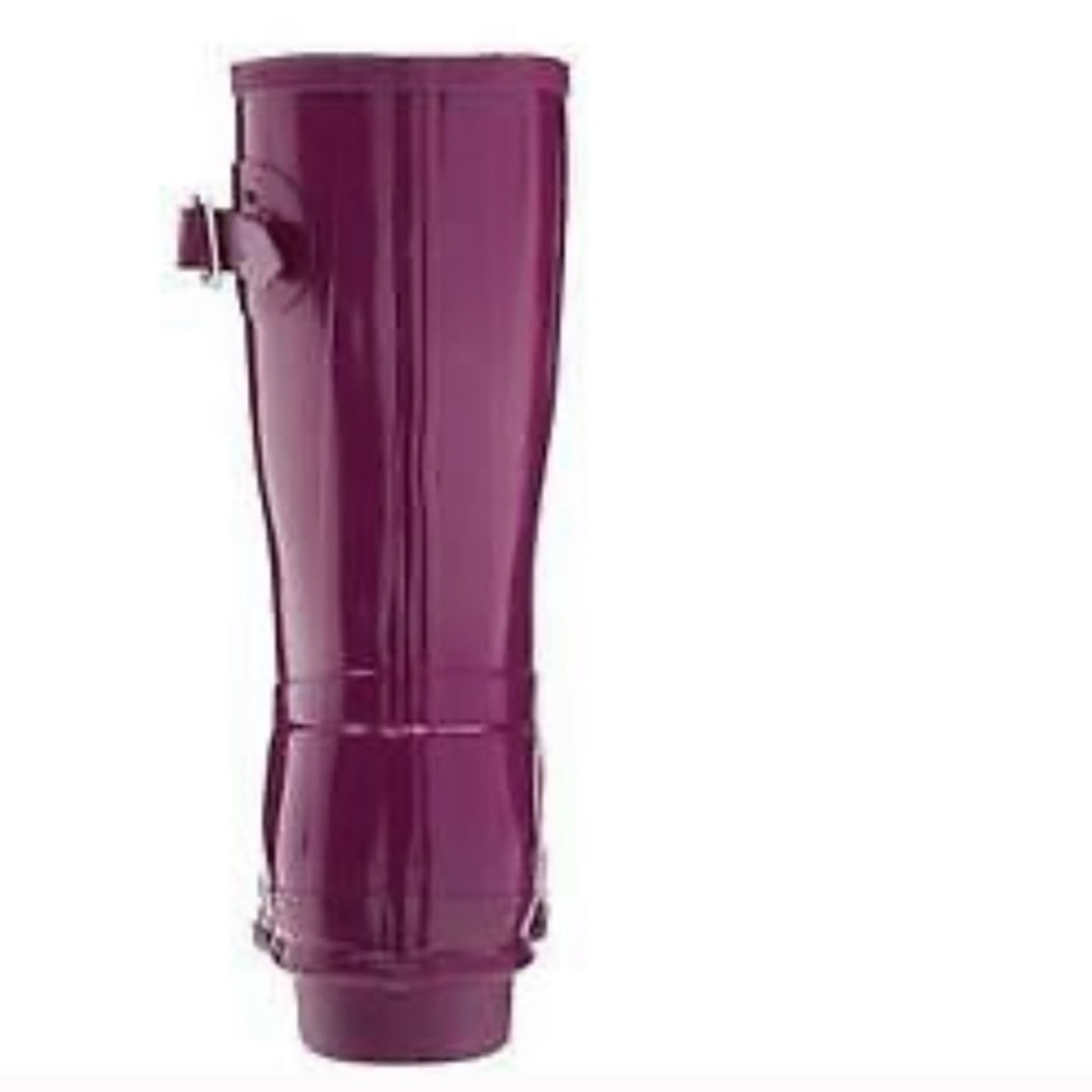 NWB Hunter original short gloss violet rain boots - Picture 3 of 5