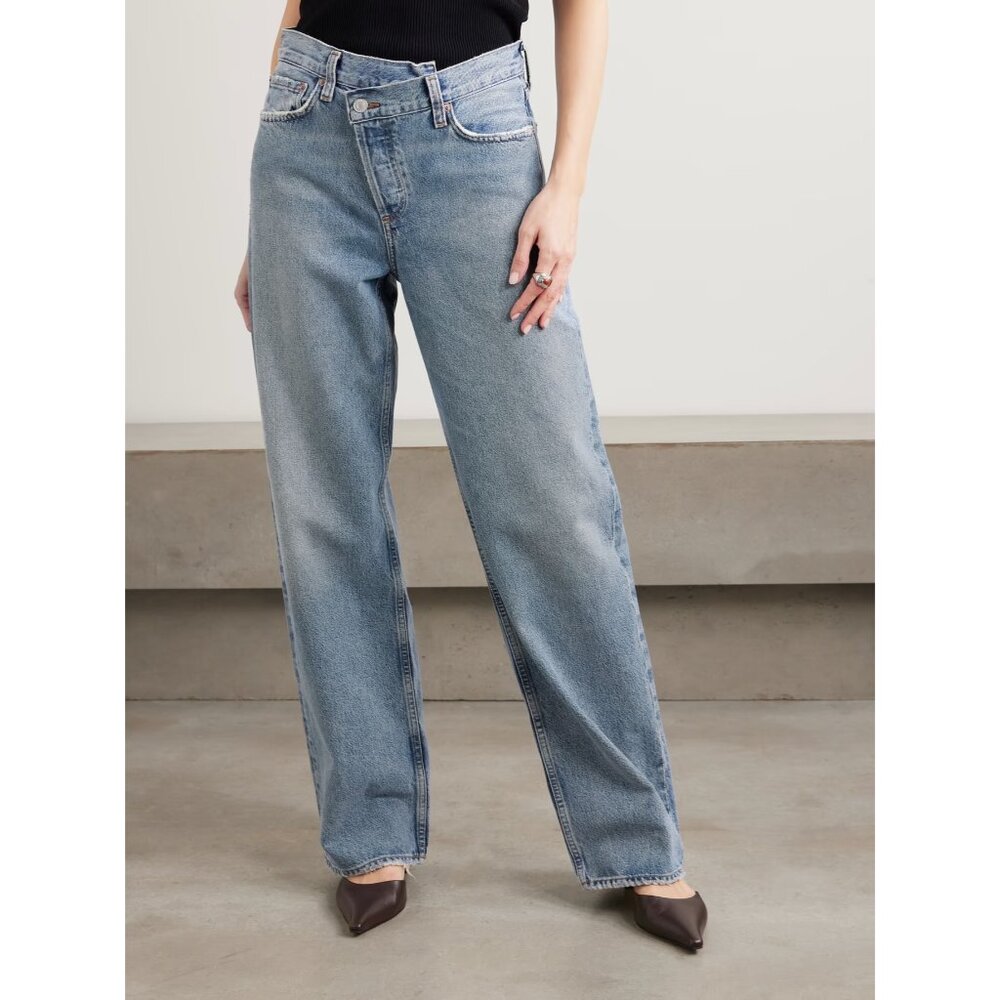 Agolde Light Blue Wide-Leg Jeans