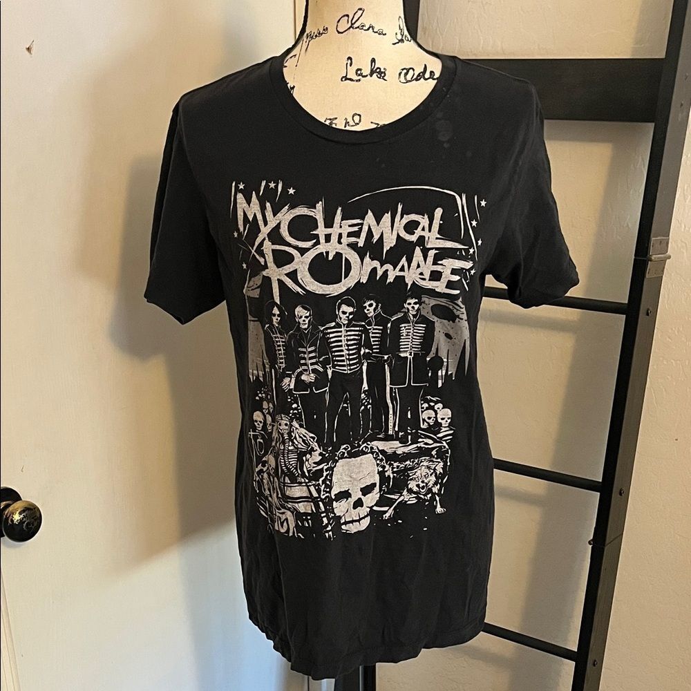 My Chemical Romance Skeleton Music Black Band Graphic Pullover T-Shirt