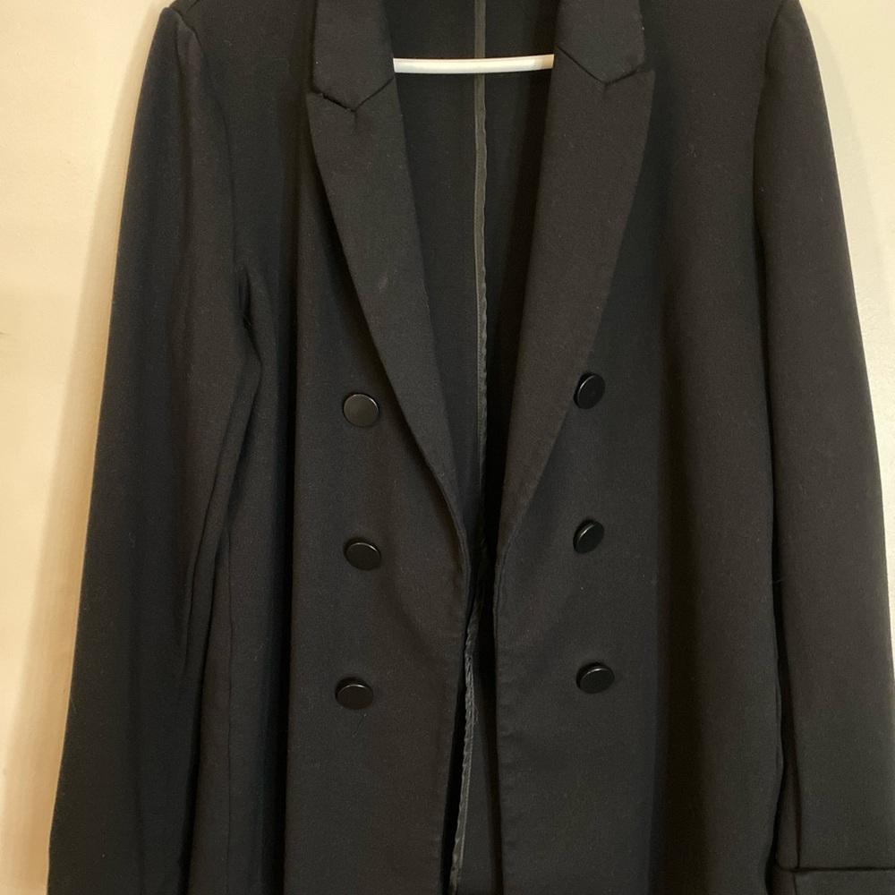 Worthington Black Double-Breasted Blazer size medium - Picture 4 of 12