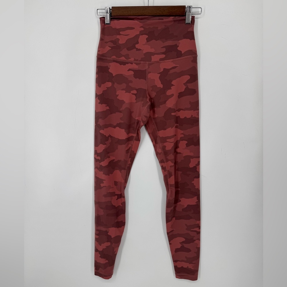 Lululemon Align High-Rise Leggings Camo Brier Rose Multi Pattern Size 6