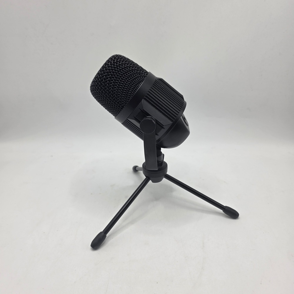 Unbranded Desktop USB Microphone Black Tripod Stand Retro Gaming Podcast Mic