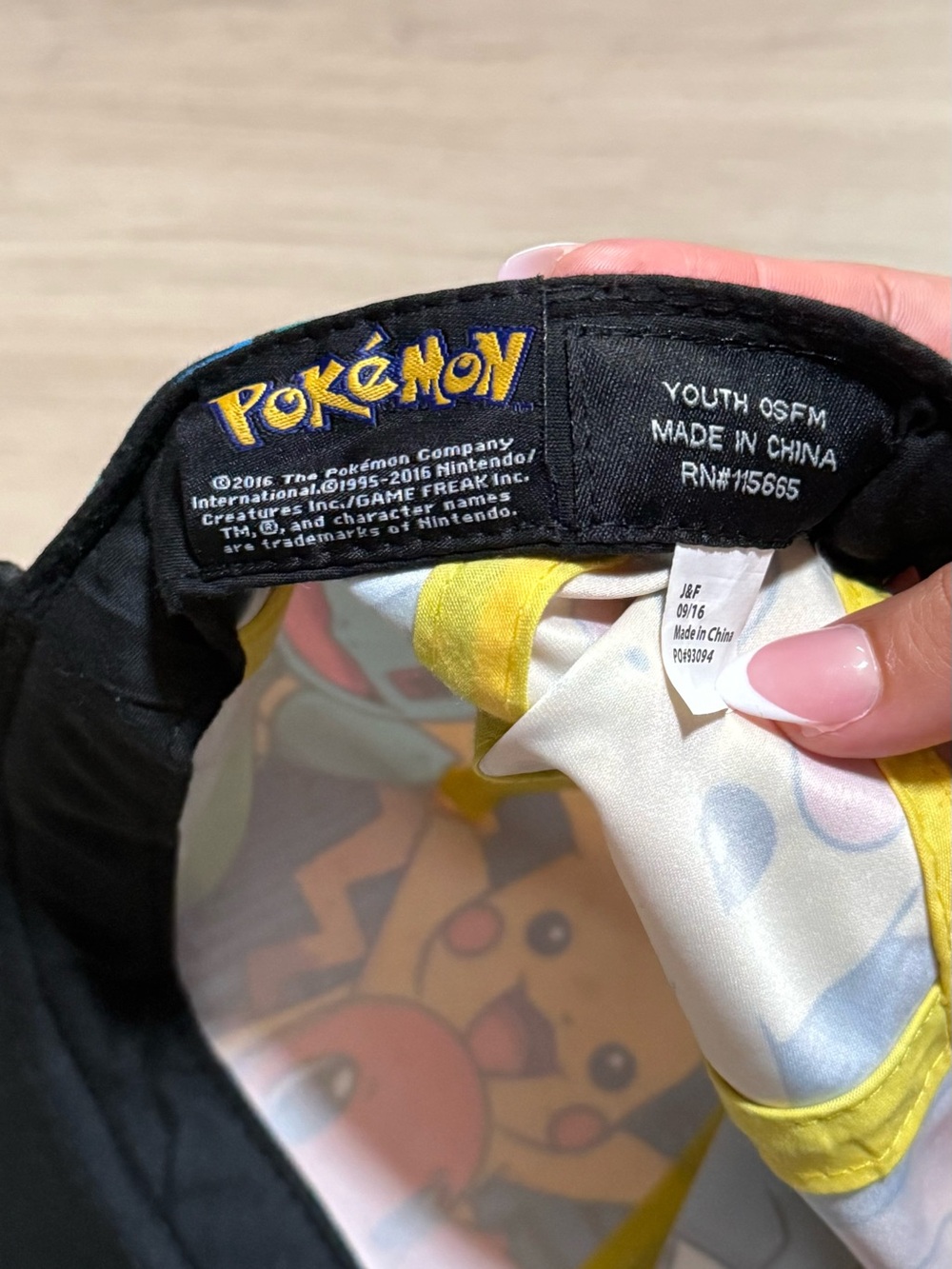 Pokémon Character Patchwork Snapback Hat - Multi & Black - Picture 4 of 4