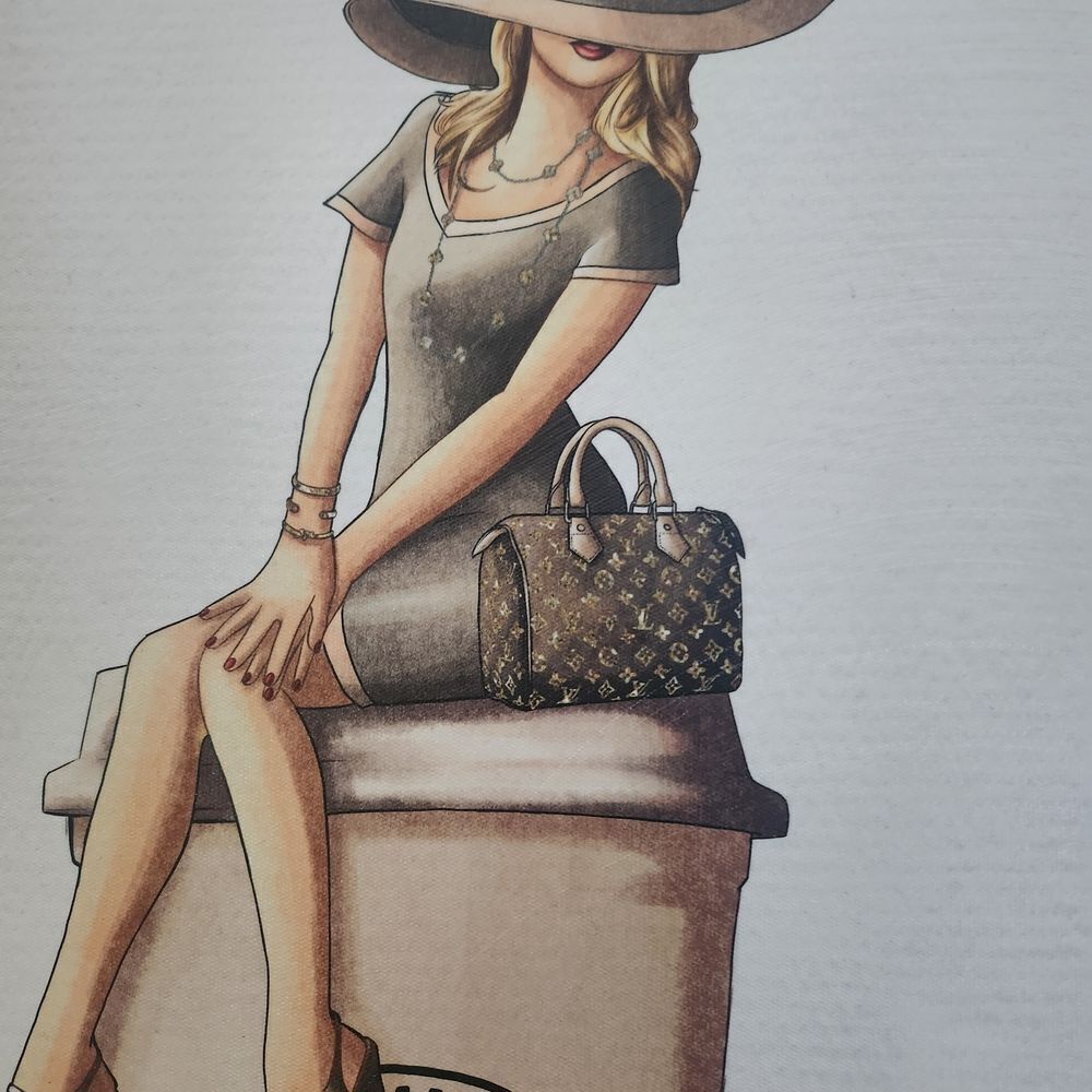 Louis Vuitton Fashion Illustration with Coffee Cup - Picture 2 of 5