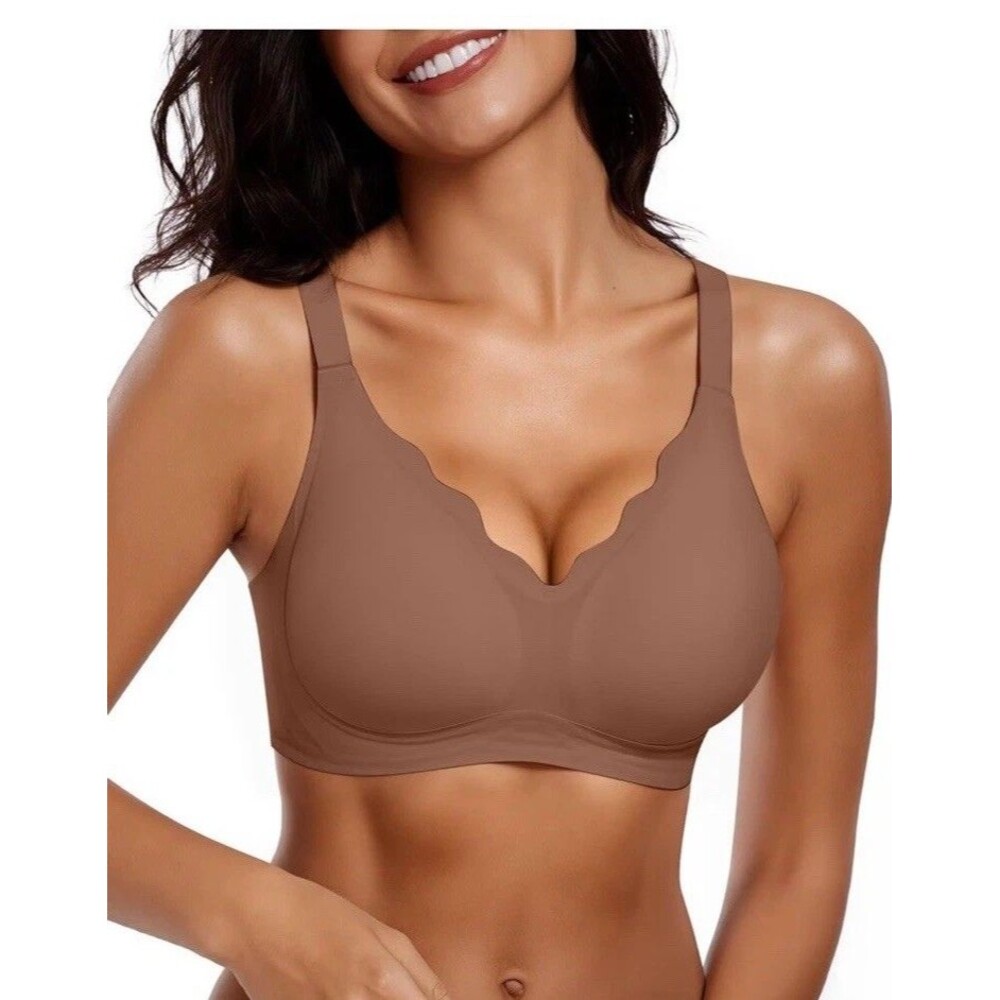 Womens Seamless Bras No Underwire Supportive Wireless Push Up Full Large Soft