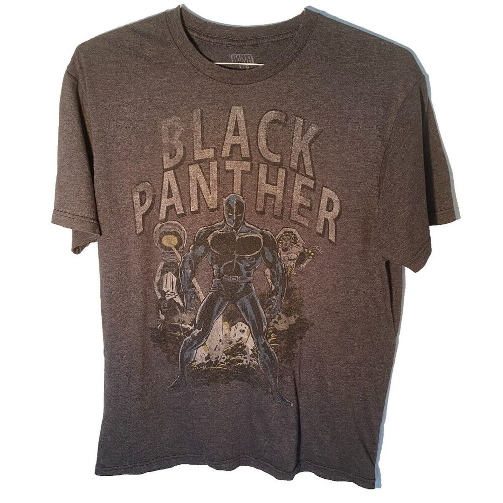 Marvel Unisex Graphic T Shirt Black Panther Comic Book‎ Retro Size Large