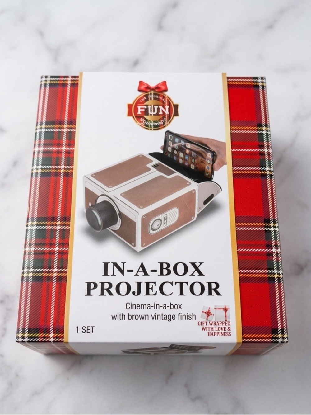 IN-A-BOX Projector - Brown Vintage Finish