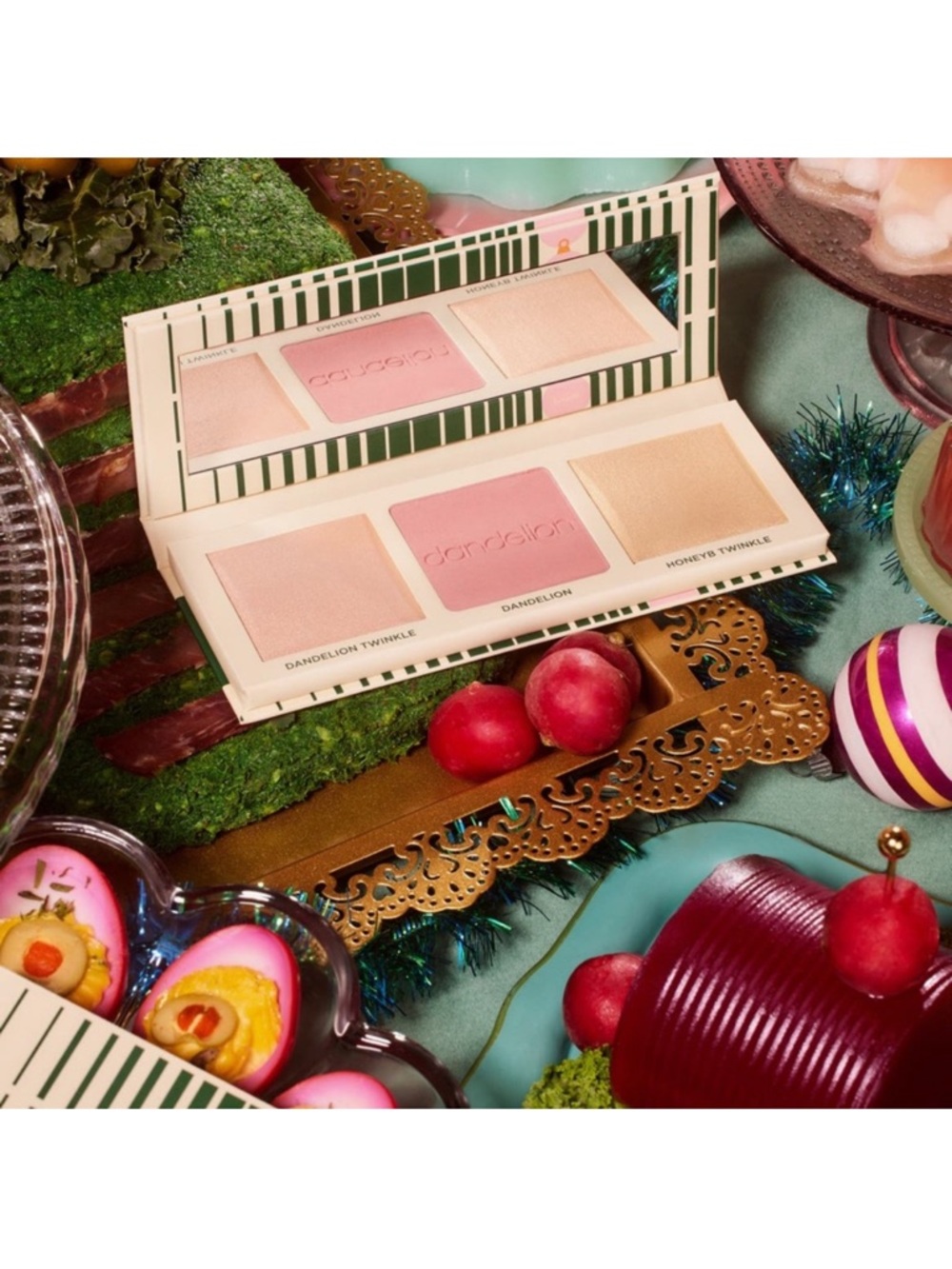 BENEFIT COSMETICS Twinkle ‘n Jingle Blush & Highlighter Palette Ltd Ed. $101 NIB - Picture 5 of 12