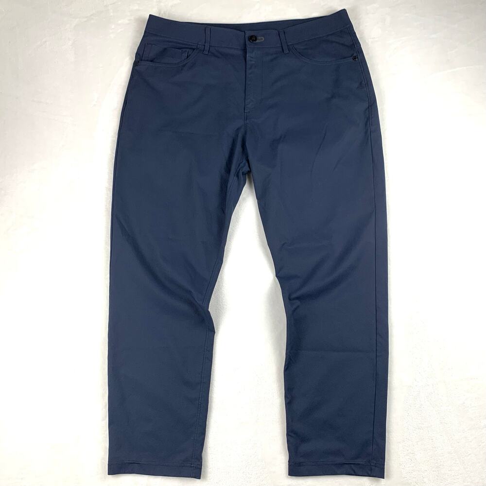 Public Rec Dealmaker 5 Pocket Pants Men 33x28 Navy Blue Stretch Work Golf Office