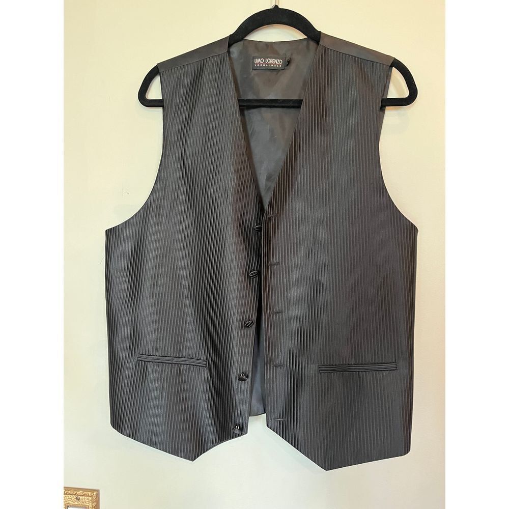 Uomo Lorento Men's Striped Formal Vest‎ - Elegant