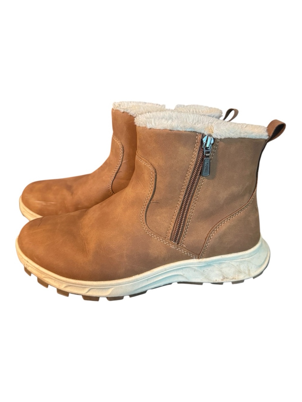 Khombu Sienna Fur Lined Winter Wedge Boots Size 9