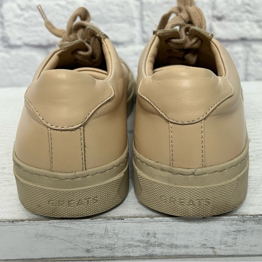 GREATS Brooklyn Royale Neutral Leather Lace Up Sneakers - Picture 13 of 13