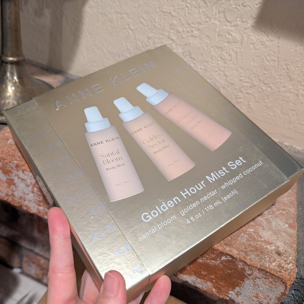 Anne Klein Golden Hour Body Mist Set – 3 Pc Gift Box NWT - Picture 3 of 4