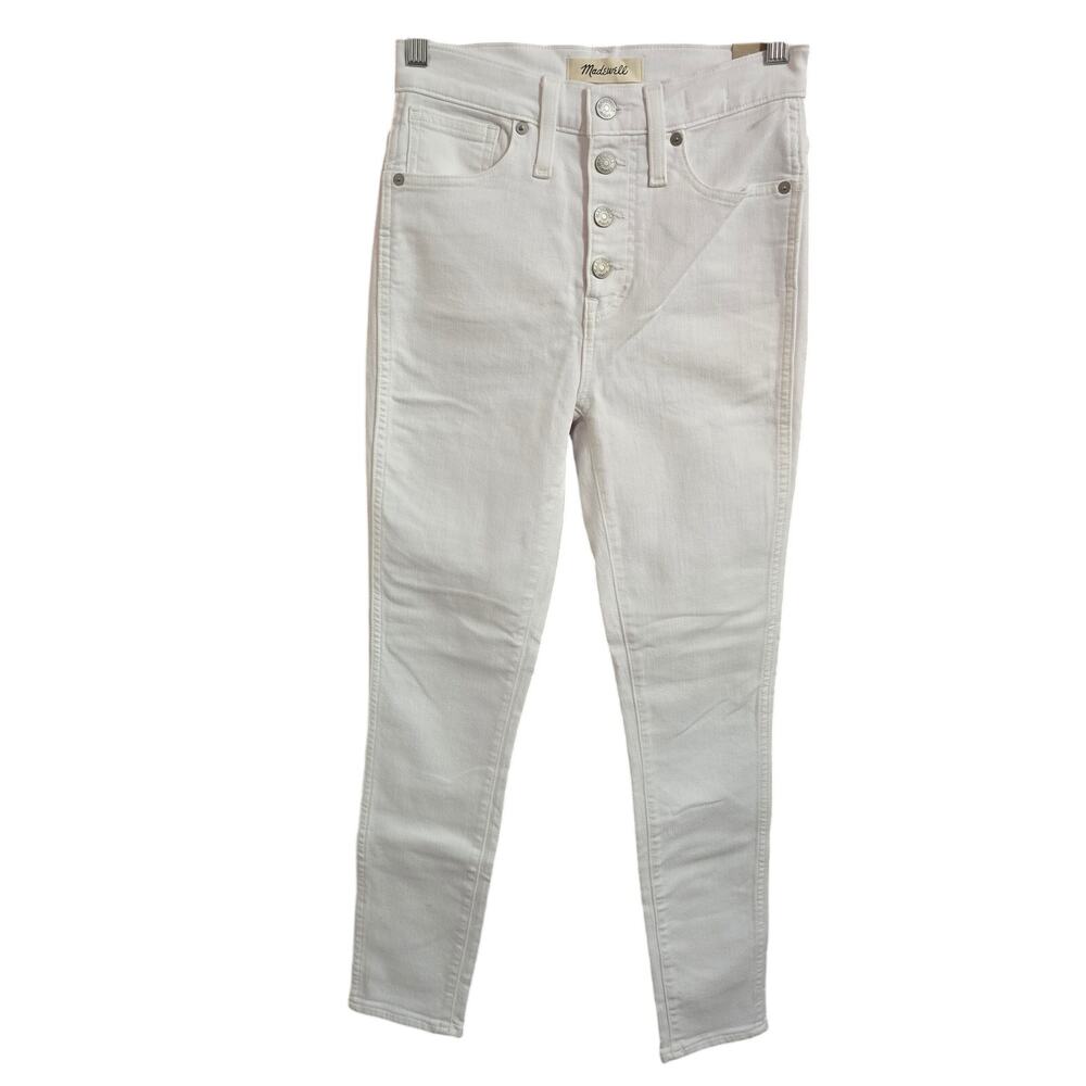 Madewell 10"‎ High-Rise Skinny Crop Pant White Size 25