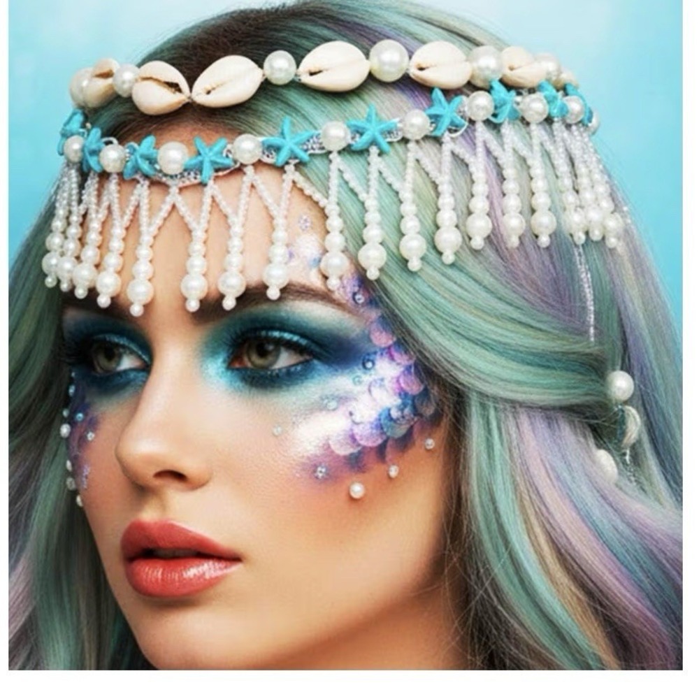 Seashell Wedding Tiara And Crowns Silver Starfish Tiara Mermaid Hair Accesories