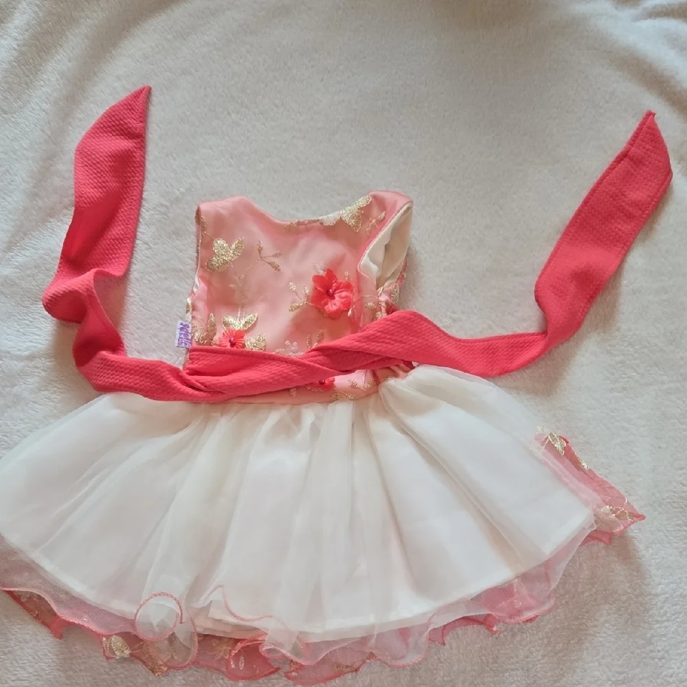 ADRICK NWT Sz1 EIGHT LAYERS BEADS Embroidery DETAILS LAYERS PUFF PHOTO OPSBABY!! - Picture 4 of 13