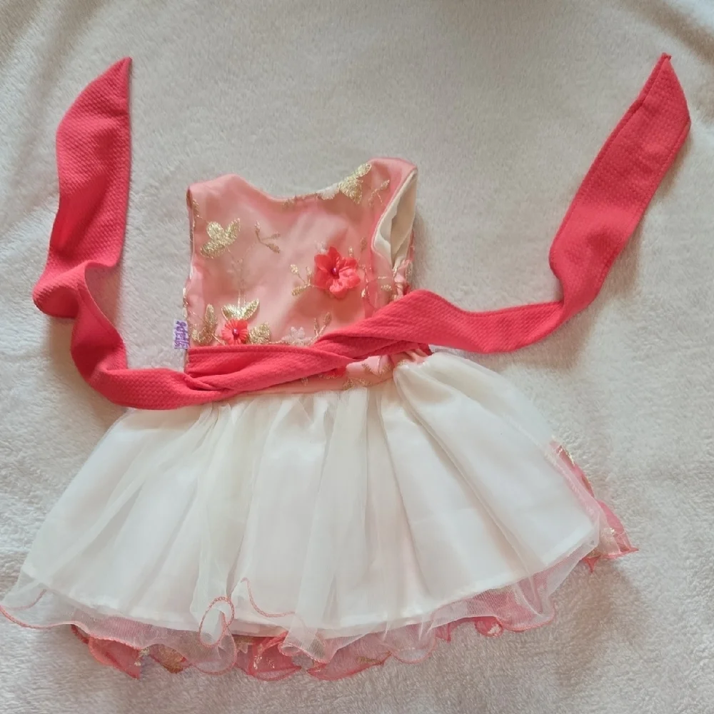 ADRICK NWT Sz1 EIGHT LAYERS BEADS Embroidery DETAILS LAYERS PUFF PHOTO OPSBABY!! - Picture 5 of 13
