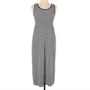LARK + GREY NWT Knit Striped Scoop Neck Sundress L/XL Smocked Fit & Flair