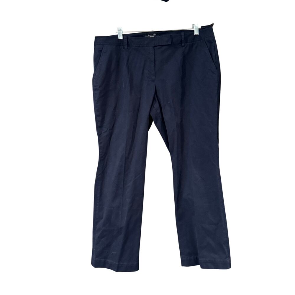 Talbots Heritage Navy Straight Leg Pants Women’s Petite Plus 16WP NWT