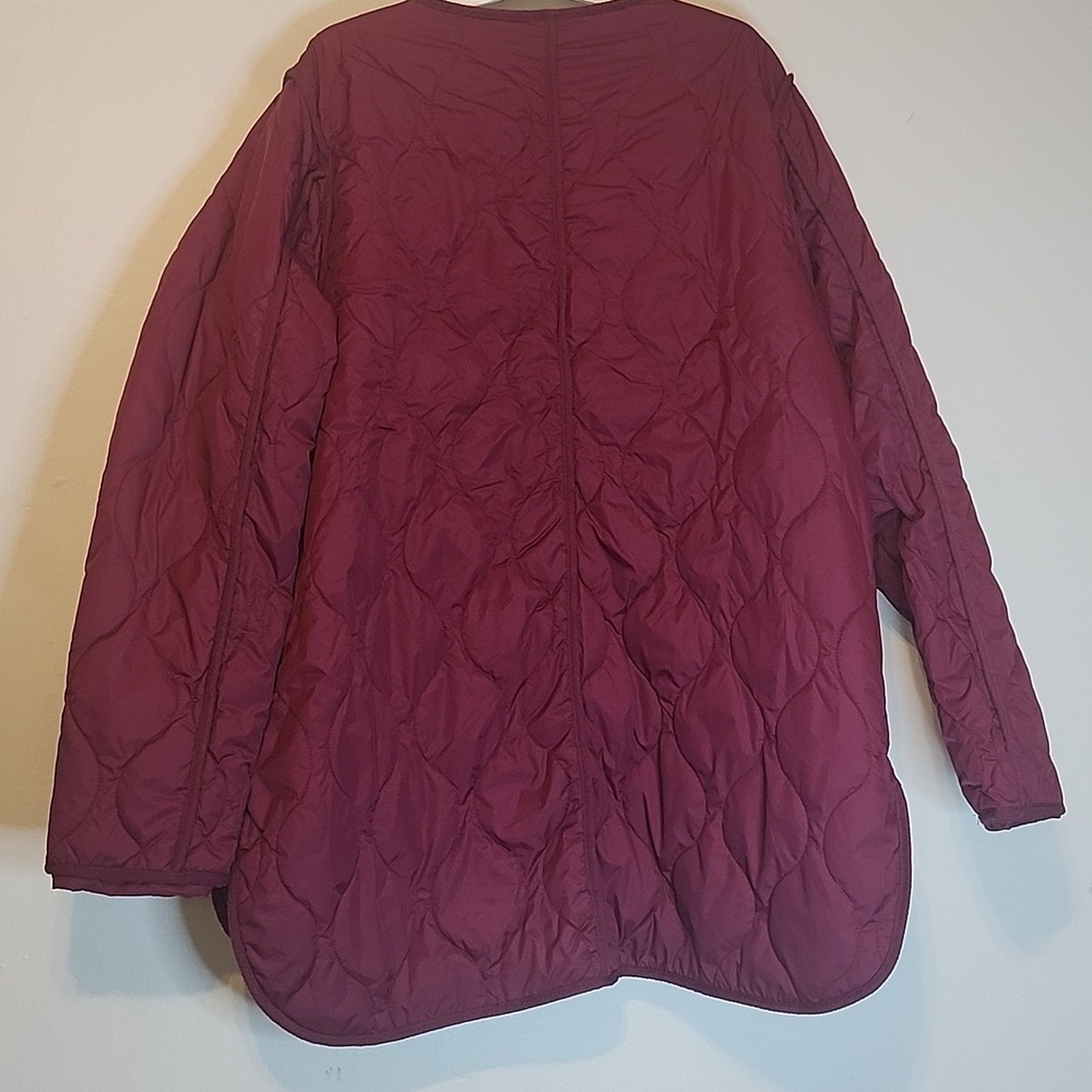 St Jhon's Bay Quilted Burgundy Jacket - Picture 10 of 10