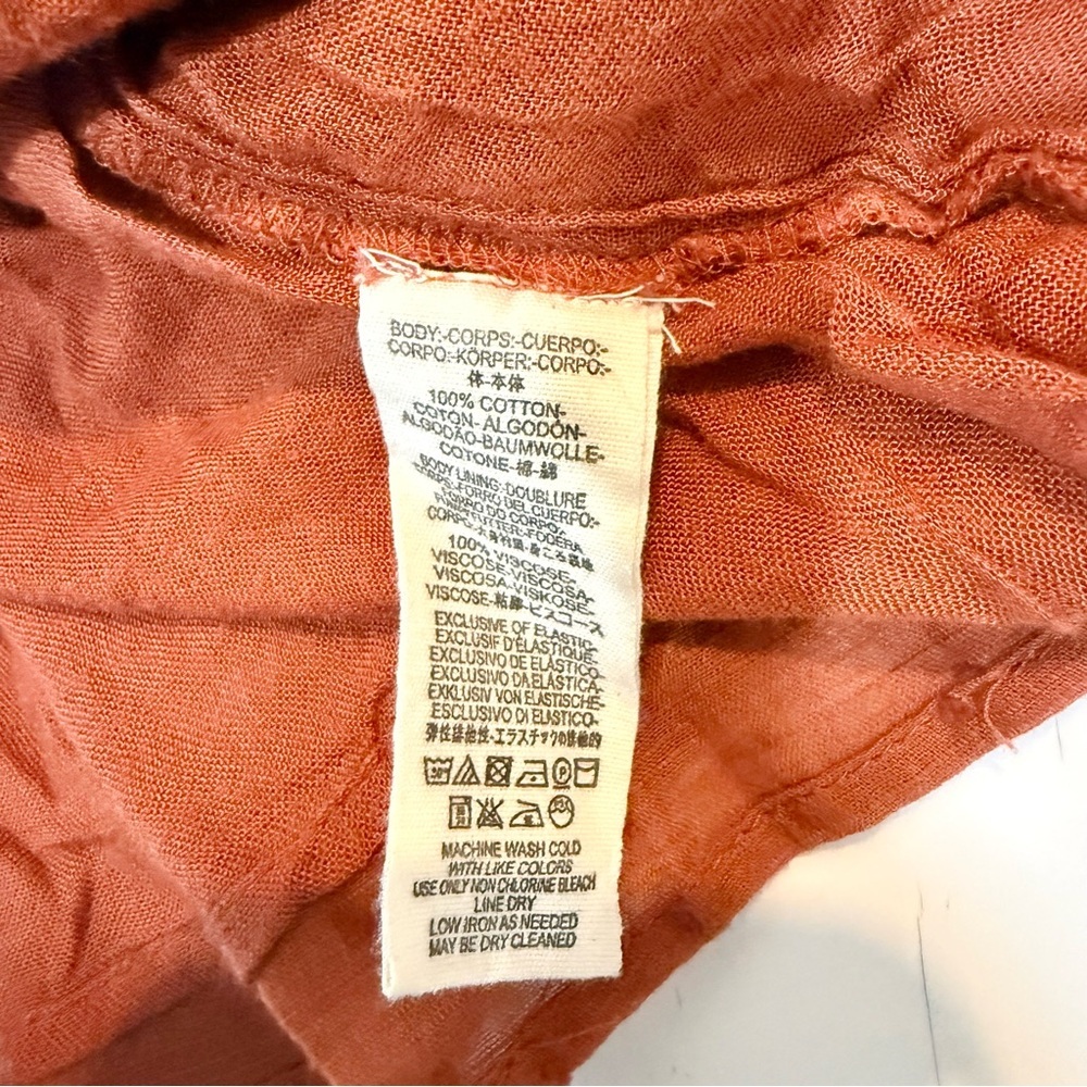 Free People Deep V-Neck Rust Dress size XS - Picture 11 of 12