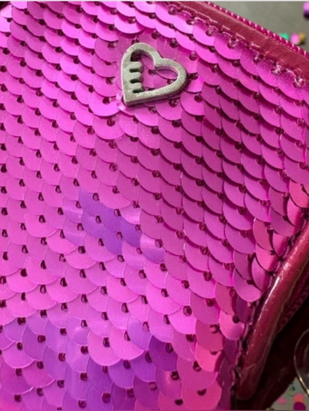 Coach Poppy Spotlight Sequin Cell Wristlet (Pink) Limited Edition - NWT - Picture 2 of 8