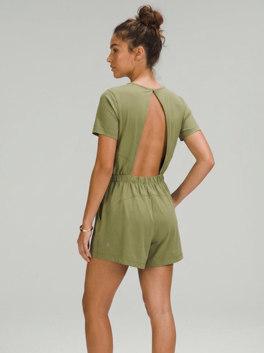 Lululemon Open Back Short Sleeve Romper Size 8