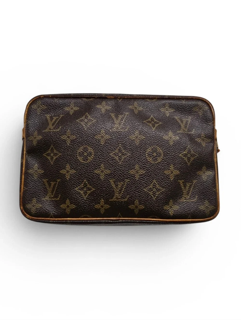 Louis Vuitton Compiegne 23 1992 Clutch Handbag in Monogram Canvas and Leather - Picture 2 of 15