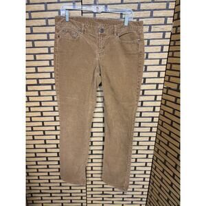 J. Crew‎ Vintage Matchstick Skinny Leg Brown Corduroy Pants Size 30