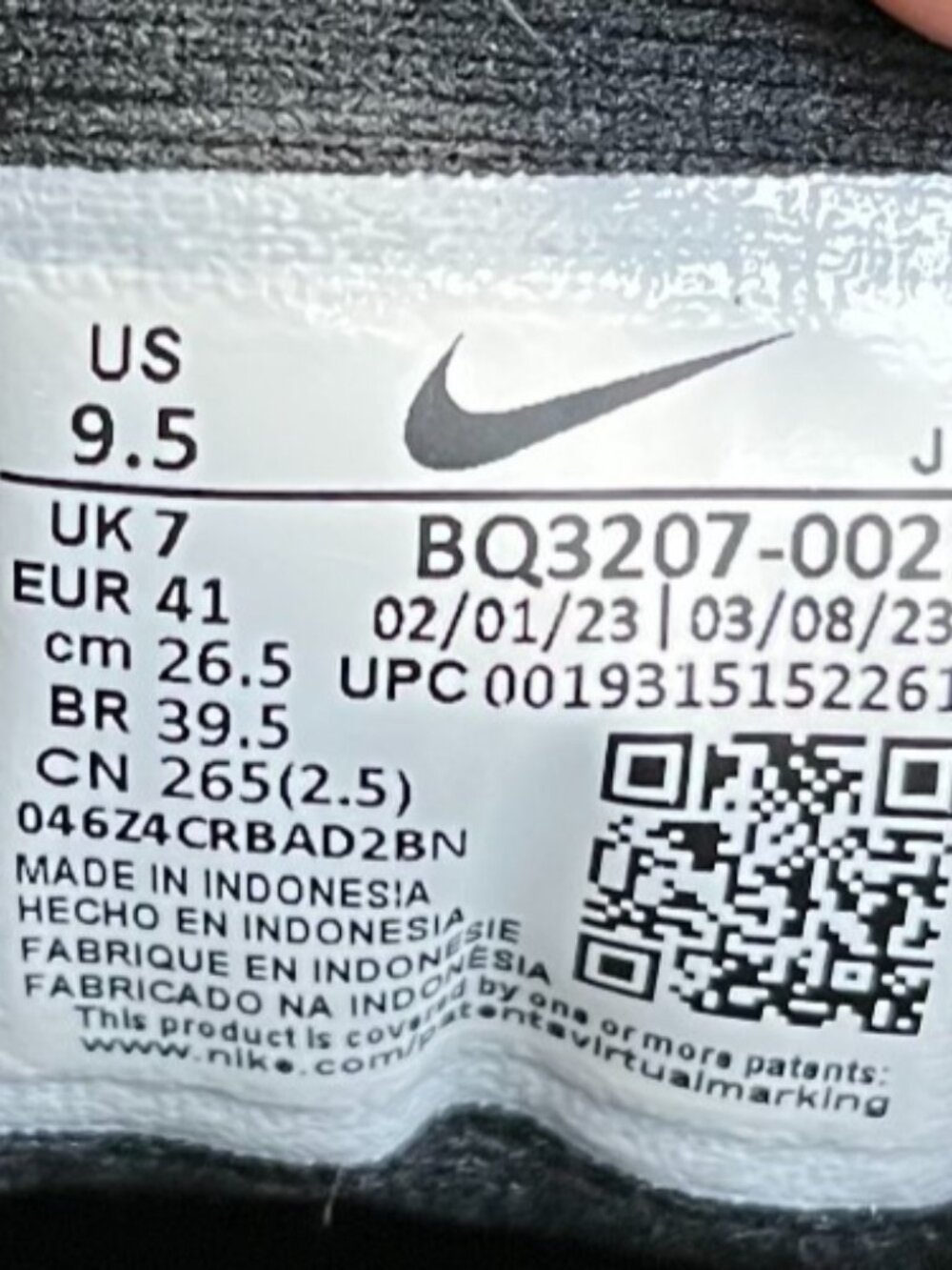 Nike Revolution 5 Womens Size 9.5 Black White Walking Running Shoes Sneakers - Picture 10 of 11