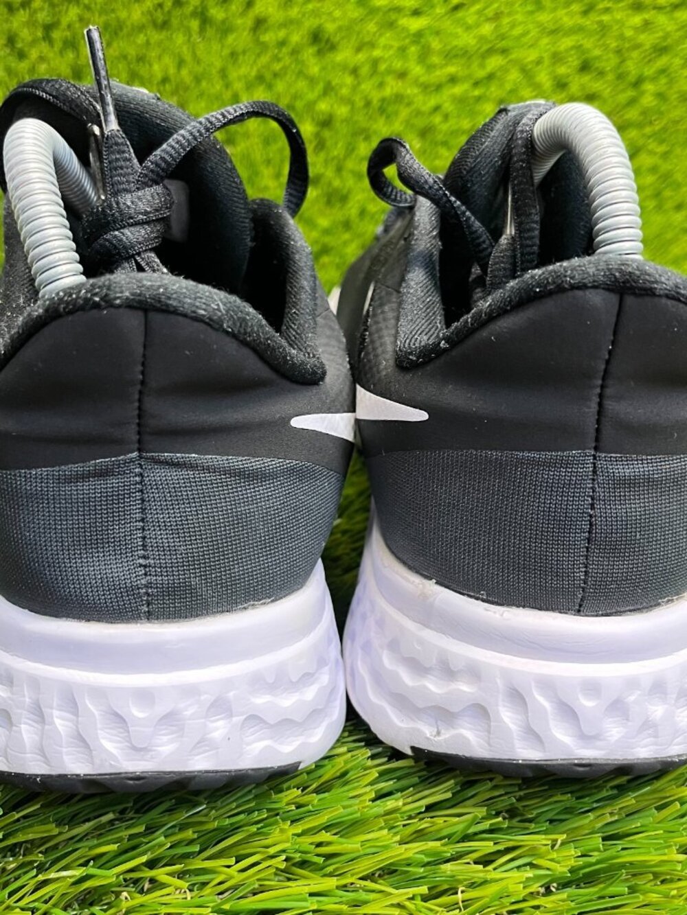 Nike Revolution 5 Womens Size 9.5 Black White Walking Running Shoes Sneakers - Picture 7 of 11