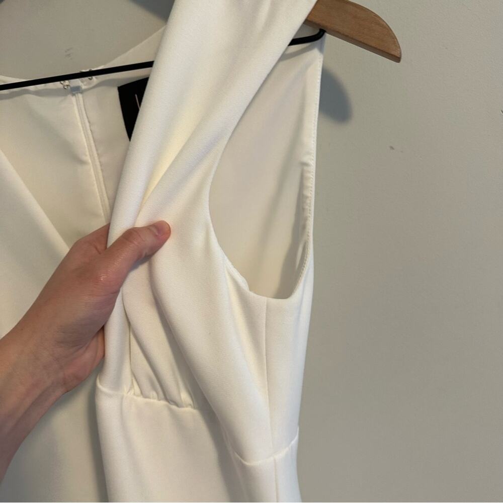 Nicole Miller Collection White Ruffled Mini Dress 8 - Picture 7 of 15