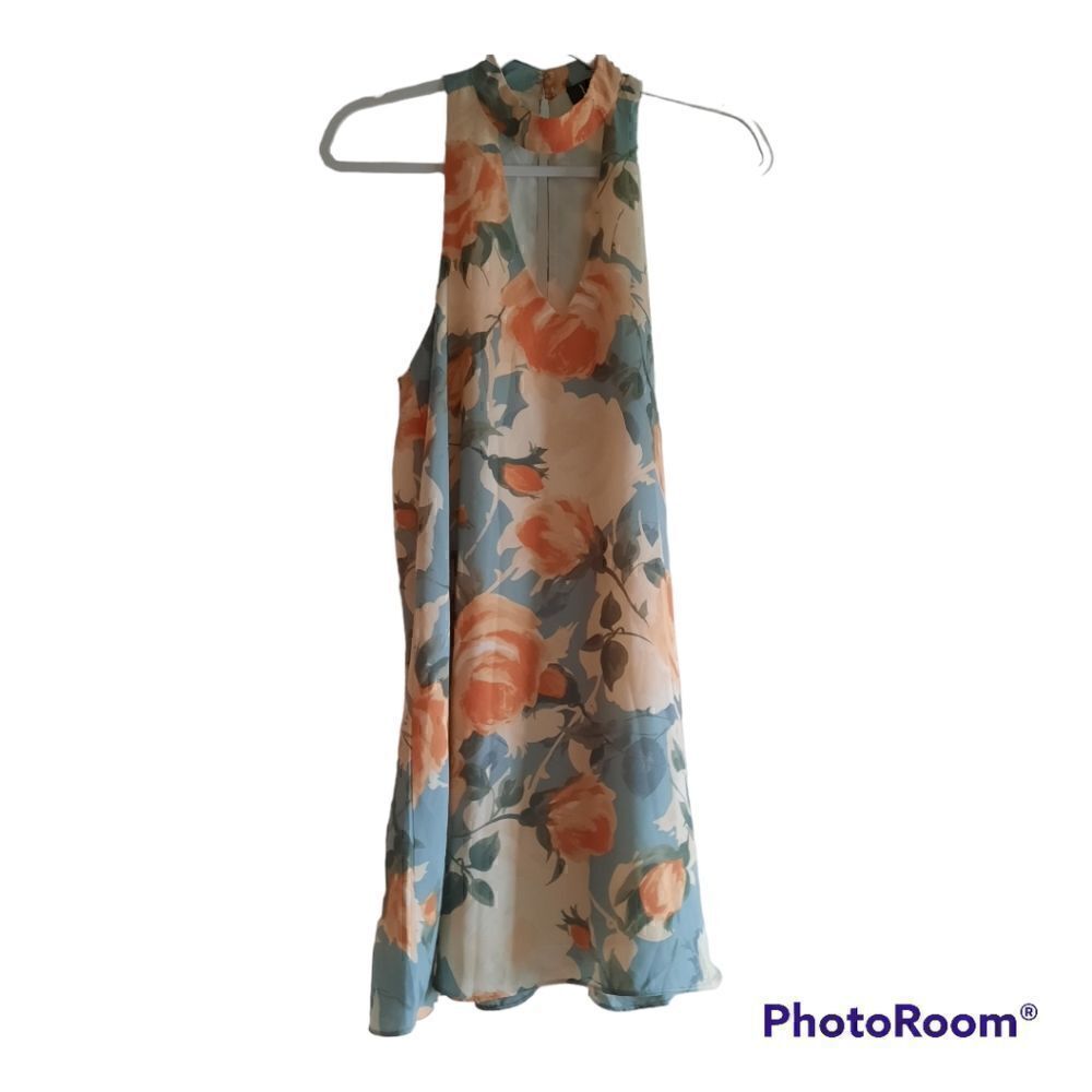 Lulu's Part of Your World Dusty Sage Floral Print Swing Dress