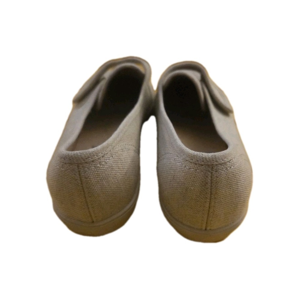 Grasshoppers Womens Canvas Slip On Hook Loop Comfort Shoes Beige 7 S‎ - Picture 9 of 11