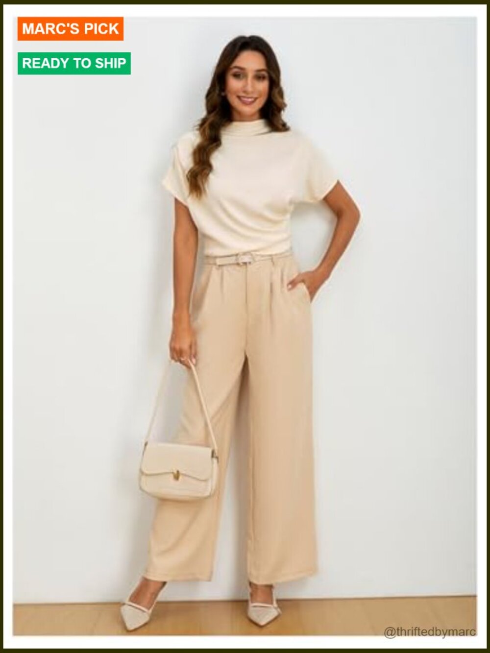 Mock Neck Short Sleeve Tee Asymmetric Ruched T-Shirt - Picture 5 of 7