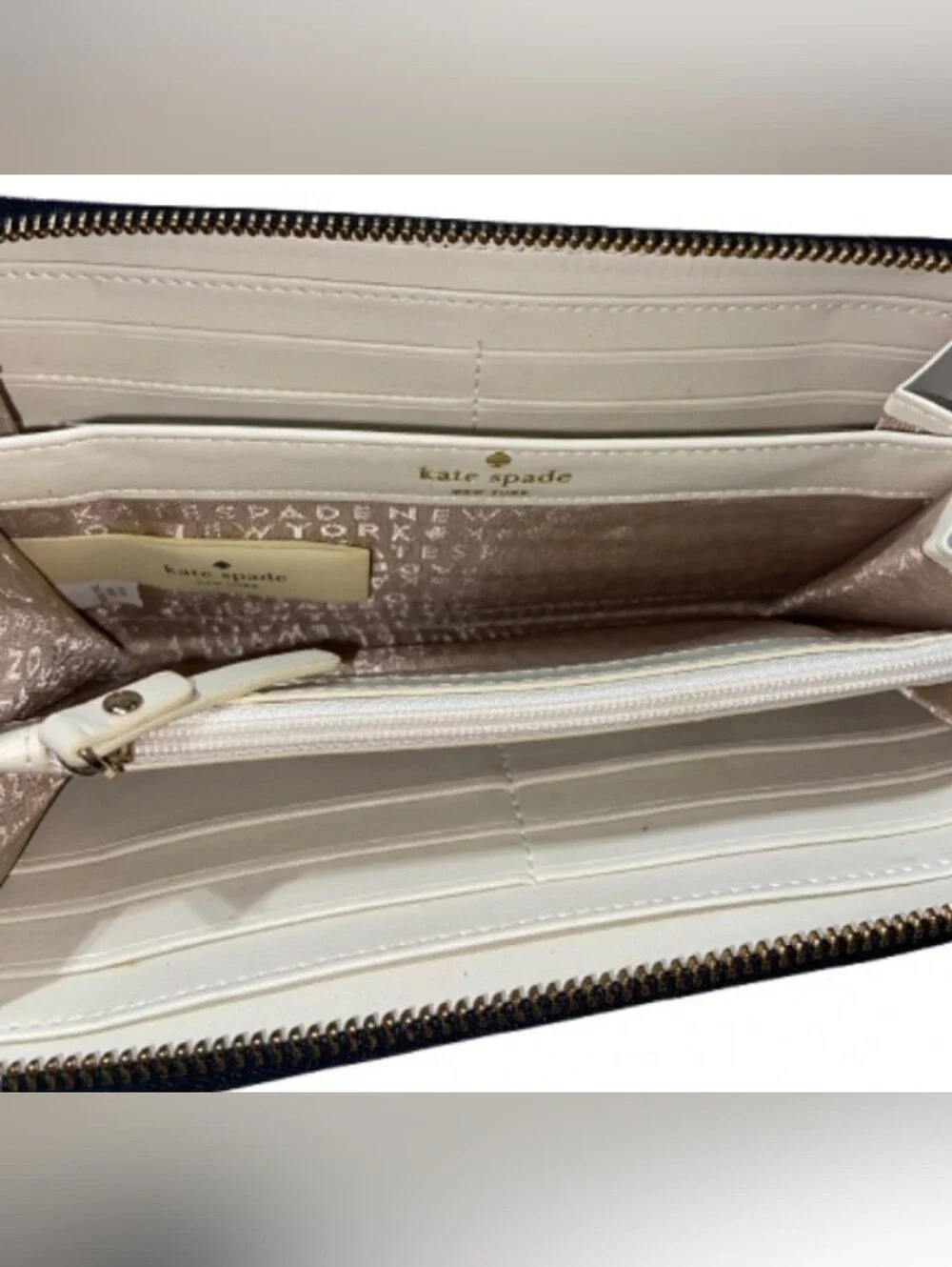 Kate Spade New York Cocktail Print Zip Around Wallet - Picture 2 of 3