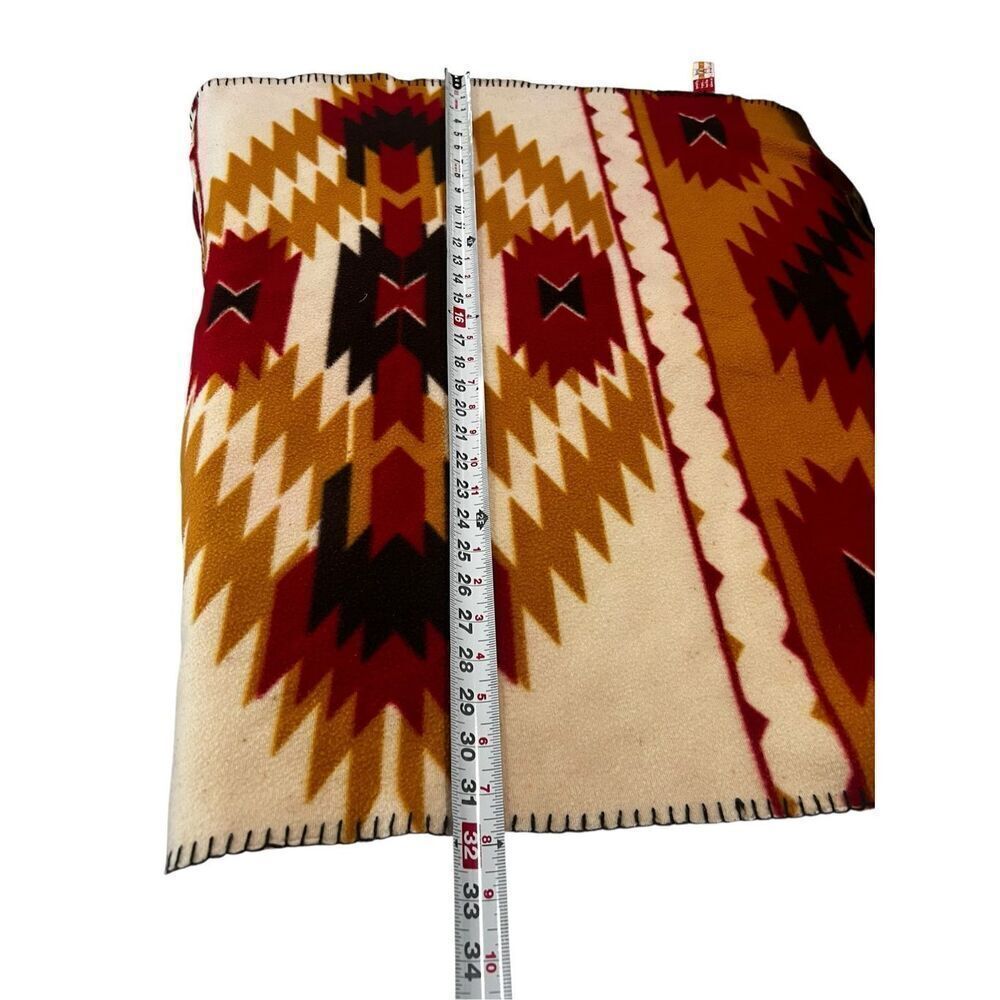 St Labre School Southwestern Vivid Colorful Fleece Throw Blanket native boho - Picture 4 of 4