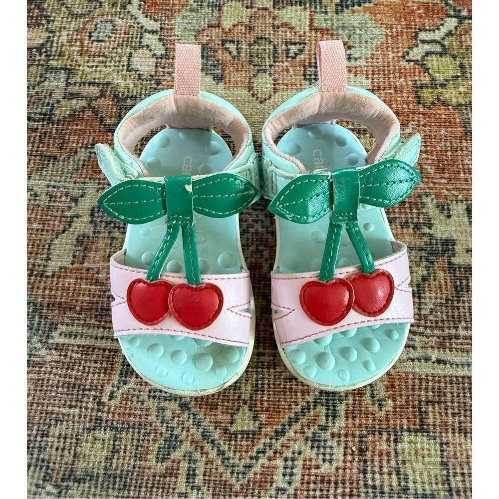 Carter’s Cherry Sandals - Baby Girl size 3.5 / 4