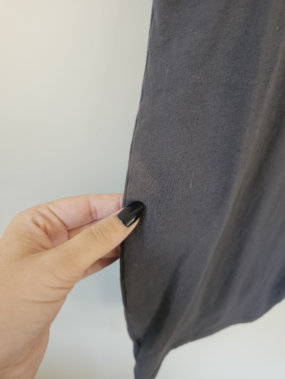 Nwt American Apparel Cotton Spandex Jersey Scoop Back Tank Dress In Asphalt - Picture 7 of 12