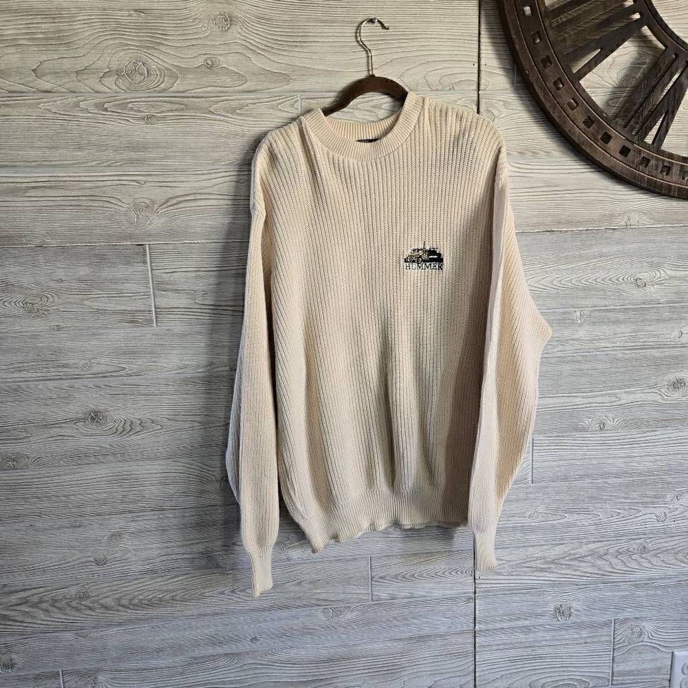 Vantage Custom Classics Hummer Sweater Knit Mens SZ XL Vintage Crew