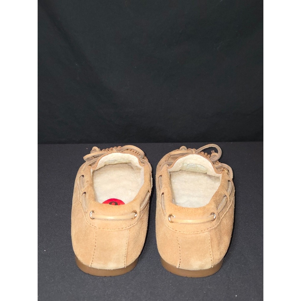 Coach Antonia Suede Shearling Lined Moccs Slippers Mocassins Shoes Women Size 6 - Picture 3 of 12
