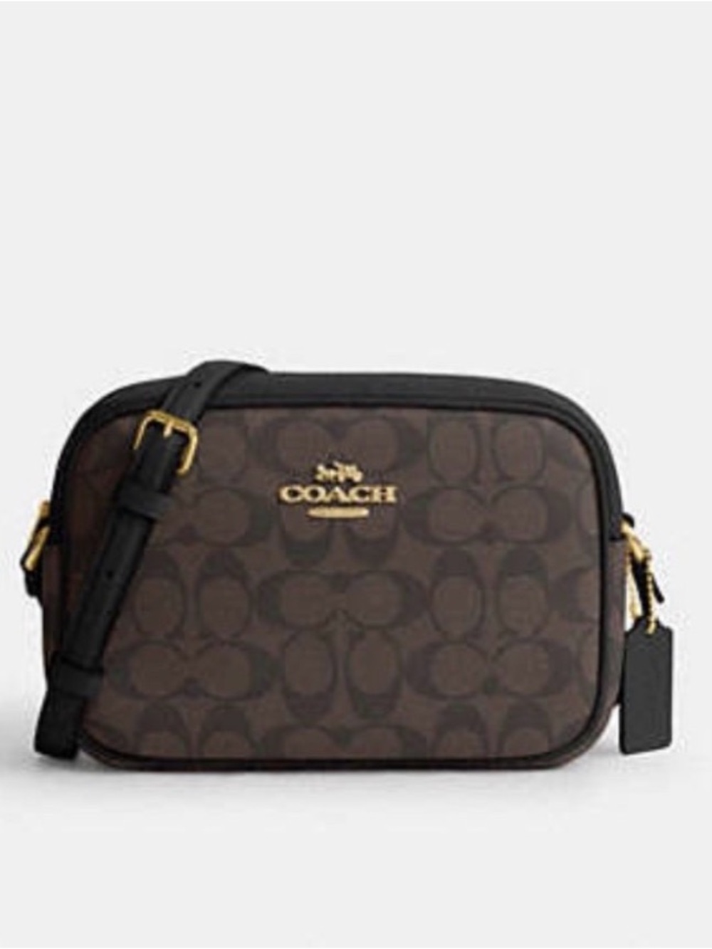 COACH MINI JAMIE CAMERA CROSSBODY BAG BROWN/BLACK