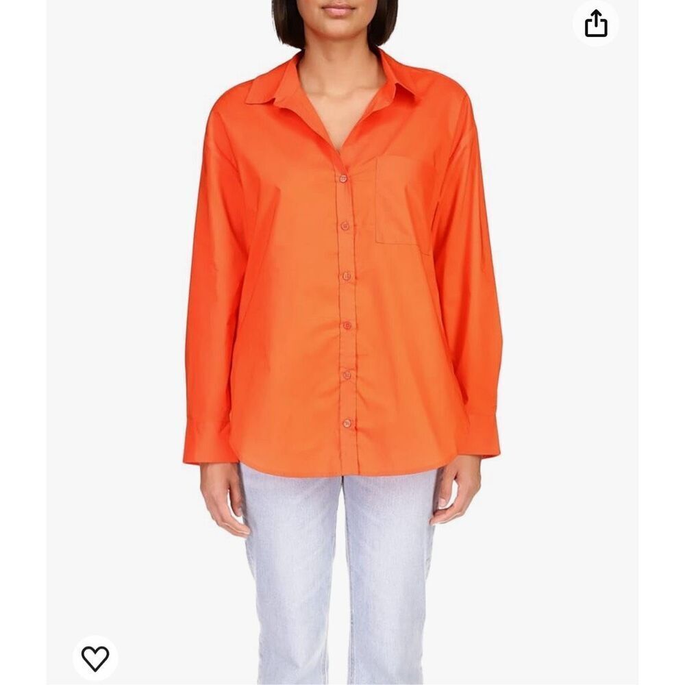 NWT Sanctuary Slit Back Tunic Red Orange 1X