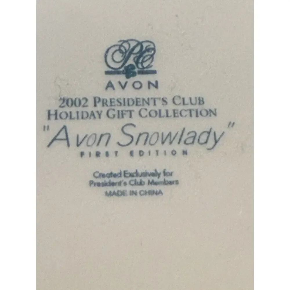 Avon Snow lady‎ Candy Dish First Edition 2002 - Picture 6 of 8