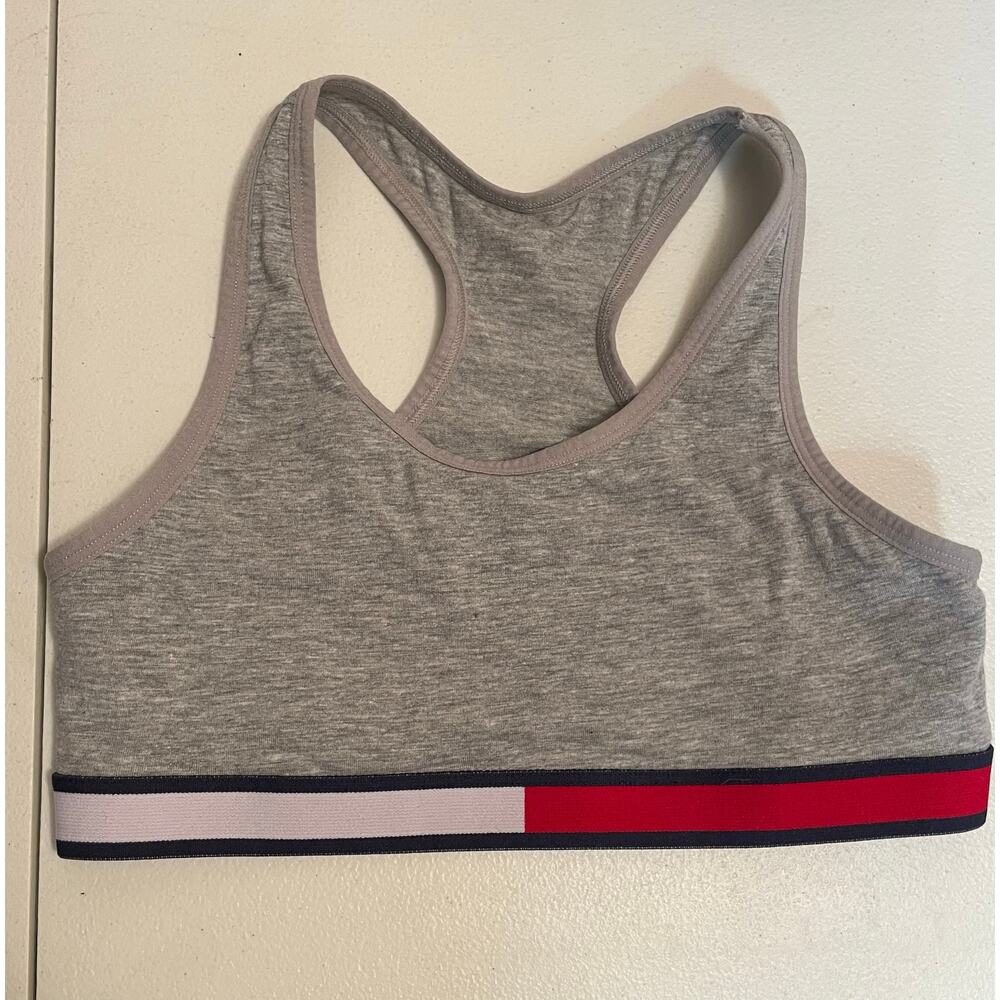 Tommy Hilfiger XL 16 sports bra red white blue gray‎ girls teen