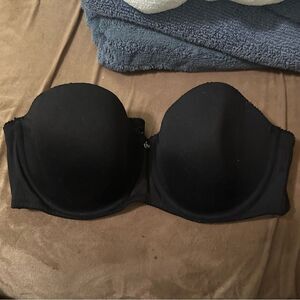 Adore Me Strapless Black Underwire Bra Size 38C